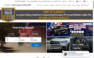 Lynn Layton Chevrolet website