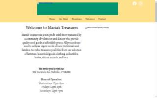 Maria's Treasures website