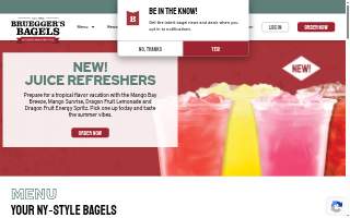 Bruegger's Bagels website