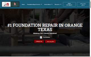 Orange Foundation Repair website