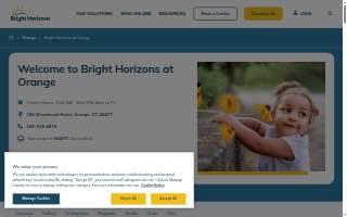 Bright Horizons at Orange website