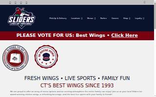 Sliders Grill & Bar - Plainville website