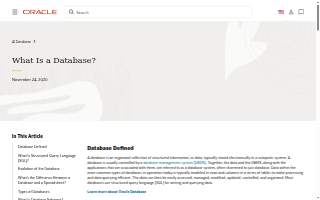 Database & Web Technologies website