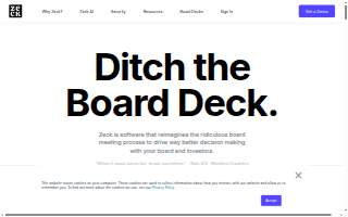 Zeck Law Offices, LLC website