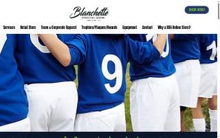 Blanchette Sporting Goods website