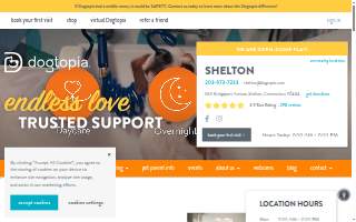 Dogtopia of Shelton website