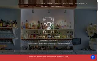 Metro Bis Restaurant website