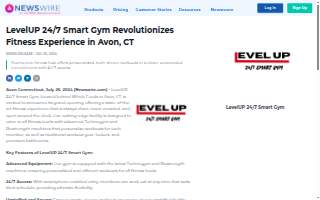 LevelUP 247 Smart Gym website