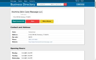 Illumina Skin Care Massage LLC website