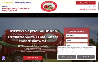 Small Town Septic website