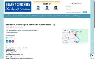 Modern Beautique Medical Aesthetics website