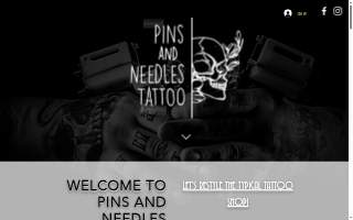 Pins and Needles Tattoos website