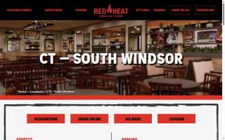 Red Heat Tavern of South Windsor website
