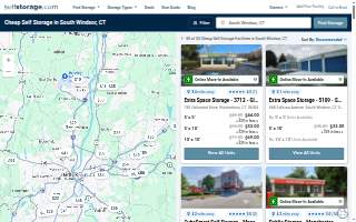 CubeSmart Self Storage of South Windsor website