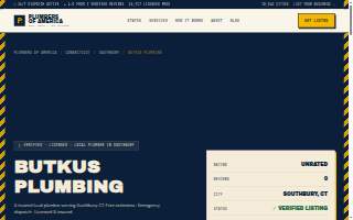 Butkus Plumbing website