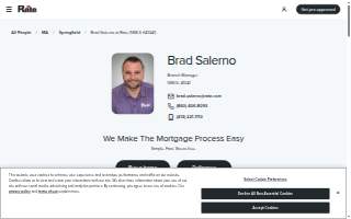 Brad Salerno at Rate (NMLS #41041) website