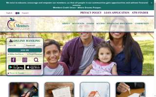 Members Credit Union website