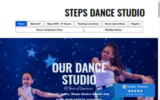 Steps Dance Studio website
