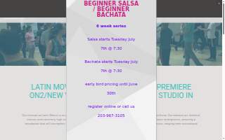 Latin Moves Dance Studio website