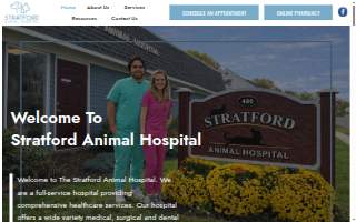 Stratford Animal Hospital website