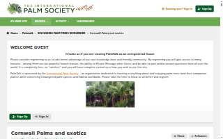 Palm Garden Lounge website