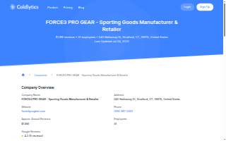 FORCE3 PRO GEAR - Sporting Goods Manufacturer & Retailer website