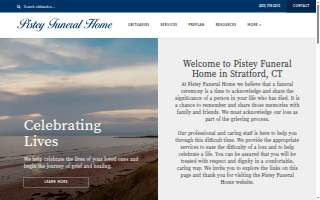 Pistey Funeral Home website