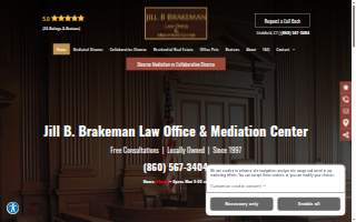 Jill B Brakeman Law Office & Mediation Center website