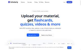 Scholarly Tutorial Services website