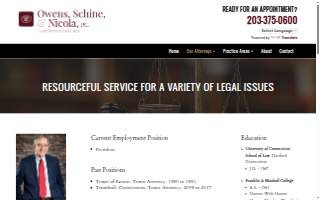 Owens, Schine & Nicola, PC website