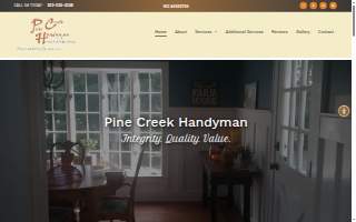 Pine Creek Handyman website