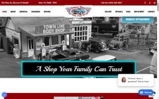 Town Line Body Shop website