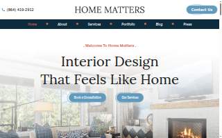 House Matters Interiors website