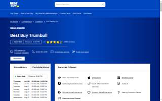 Best Buy of Trumbull website