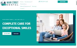 Main Street Dental website