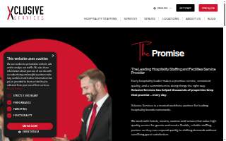 Xclusive Hospitality Staffing of Westminster website