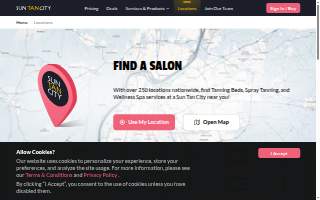 Tanning Salon website