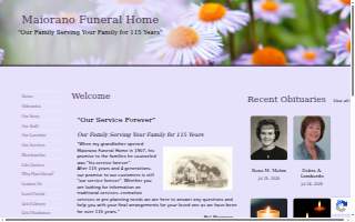 Maiorano Funeral Home website