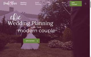 Pink Olive Events website