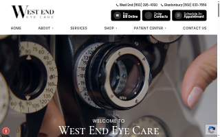 West End Eye Care website