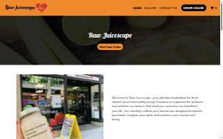 Raw Juicescape of North Haven website
