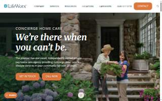 LifeWorx Home Care of Westport website