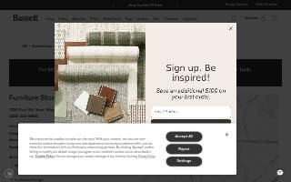 Bassett Furniture of Westport website