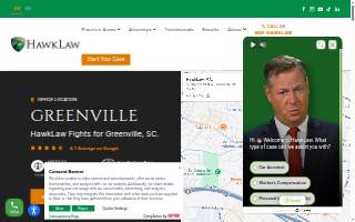 HawkLaw, P.A. of Greenville website