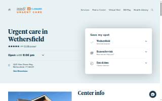 Hartford HealthCare-GoHealth Urgent Care of Wethersfield website