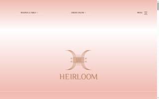 Heirloom Catering website