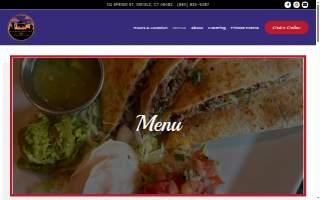 Sabores Mexicanos Food Truck website