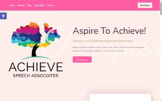 Achieve Speech & Language Services website