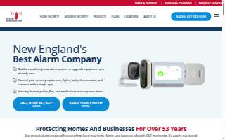 Alarm New England Hartford CT website