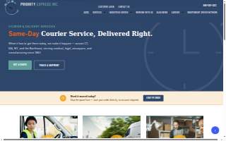 Priority Express Inc. website
